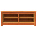 Opbevaringsbænk Voks brun 110 x 38 x 45,5 cm Massiv fyrretræ