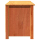 Opbevaringsbænk Voks brun 110 x 38 x 45,5 cm Massiv fyrretræ
