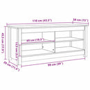 Opbevaringsbænk Voks brun 110 x 38 x 45,5 cm Massiv fyrretræ
