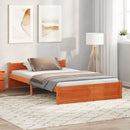 Sengestel Voks brun 205,5 x 125,5 x 51 cm Massiv fyrretræ
