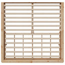 Sengestel Brun 200 x 200 cm Massiv fyrretræ