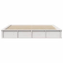 Sengestel Hvid 200 x 200 cm Massiv fyrretræ