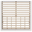 Sengestel Hvid 200 x 200 cm Massiv fyrretræ