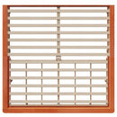 Sengestel Voks brun 200 x 200 cm Massiv fyrretræ