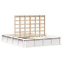 Sengestel Hvid 160 x 200 cm Massiv fyrretræ
