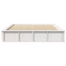 Sengestel Hvid 160 x 200 cm Massiv fyrretræ