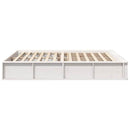 Sengestel Hvid 160 x 200 cm Massiv fyrretræ