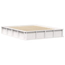 Sengestel Hvid 150 x 200 cm Massiv fyrretræ