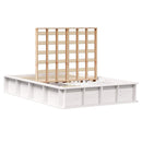 Sengestel Hvid 140 x 200 cm Massiv fyrretræ
