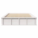 Sengestel Hvid 140 x 200 cm Massiv fyrretræ