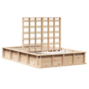 Sengestel Brun 120 x 200 cm Massiv fyrretræ