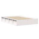 Sengestel Hvid 120 x 200 cm Massiv fyrretræ