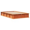 Sengestel Voks brun 120 x 200 cm Massiv fyrretræ