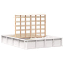Sengestel Hvid 140 x 190 cm Massiv fyrretræ