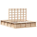 Sengestel Brun 135 x 190 cm Massiv fyrretræ