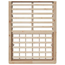 Sengestel Brun 135 x 190 cm Massiv fyrretræ
