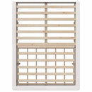 Sengestel Hvid 135 x 190 cm Massiv fyrretræ