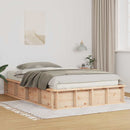 Sengestel Brun 120 x 190 cm Massiv fyrretræ