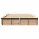 Sengestel Brun 120 x 190 cm Massiv fyrretræ