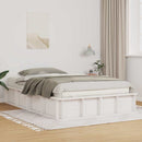 Sengestel Hvid 120 x 190 cm Massiv fyrretræ