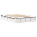 Sengestel Hvid 120 x 190 cm Massiv fyrretræ