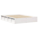 Sengestel Hvid 120 x 190 cm Massiv fyrretræ