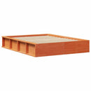 Sengestel Voks brun 120 x 190 cm Massiv fyrretræ