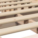 Sengestel Brun 100 x 200 cm Massiv fyrretræ