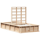 Sengestel Brun 100 x 200 cm Massiv fyrretræ