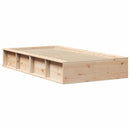 Sengestel Brun 100 x 200 cm Massiv fyrretræ