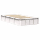 Sengestel Hvid 100 x 200 cm Massiv fyrretræ