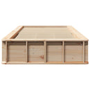 Sengestel Brun 90 x 200 cm Massiv fyrretræ