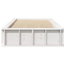 Sengestel Hvid 90 x 200 cm Massiv fyrretræ