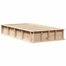 Sengestel Brun 90 x 190 cm Massiv fyrretræ