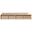 Sengestel Brun 90 x 190 cm Massiv fyrretræ