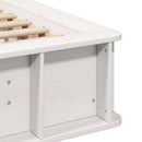 Sengestel Hvid 90 x 190 cm Massiv fyrretræ