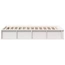 Sengestel Hvid 90 x 190 cm Massiv fyrretræ