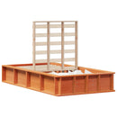 Sengestel Voks brun 90 x 190 cm Massiv fyrretræ