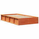 Sengestel Voks brun 90 x 190 cm Massiv fyrretræ