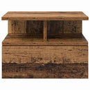 Flydende Natbord med skuffe 2 pcs Gammelt træ 40 x 31 x 28 cm