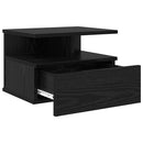 Flydende Natbord 2 pcs Sort eg 40 x 31 x 28 cm Konstrueret træ