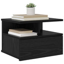 Flydende Natbord 2 pcs Sort eg 40 x 31 x 28 cm Konstrueret træ