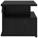 Flydende Natbord 2 pcs Sort eg 40 x 31 x 28 cm Konstrueret træ