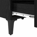 Natskab 2 pcs Sort eg 40 x 35 x 50 cm Konstrueret træ