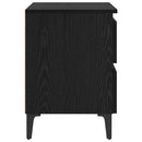 Natskab 2 pcs Sort eg 40 x 35 x 50 cm Konstrueret træ
