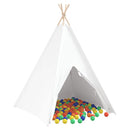 Teepee Telt Hvid 120 x 120 x 150 cm Stof og Plast