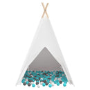 Teepee Telt Hvid 120 x 120 x 150 cm Stof og Plast