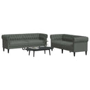 Stue Sofa 2 pcs Mørkegrå 201,5 x 74,5 x 74,5 cm Stof