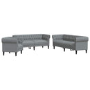 Stue Sofa 3 pcs Lysegrå 201,5 x 74,5 x 74,5 cm Stof