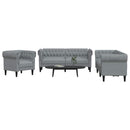 Stue Sofa 3 pcs Lysegrå 201,5 x 74,5 x 74,5 cm Stof